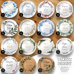15 féle választható GREENERY design körmatrica - választható méretben! Esküvői köszönőajándék MATRICA - Meska.hu