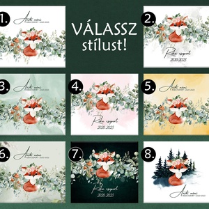 Róka csoport 8 féle választható borító- Rókás Óvónéni búcsúztató BÚCSÚ ajándék emlékkönyv óvónőknek ballagásra - 21x19cm - könyv & zene - könyv - Meska.hu