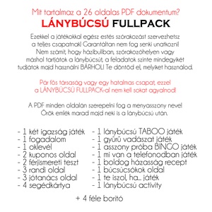 Lánybúcsú FULLPACK feladatgyűjtemény/ 26 oldalas nyomtatható PDF/ a menyasszony nevével, ajándék lánybúcsúra - pálmás - esküvő - lánybúcsú - Meska.hu