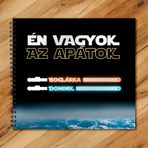 Én vagyok az apád / Én vagyok az apátok B - vicces ajándék emlékkönyv apák napjára - album / ajándék ötlet - 21x19cm, Otthon & Életmód, Papír, írószer, Album & Fotóalbum, Fotó, grafika, rajz, illusztráció, Könyvkötés, MESKA