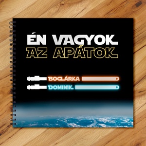 Én vagyok az apád / Én vagyok az apátok B - vicces ajándék emlékkönyv apák napjára - album / ajándék ötlet - 21x19cm, Otthon & Lakás, Papír írószer, Album & Fotóalbum, Fotó, grafika, rajz, illusztráció, Könyvkötés, MESKA