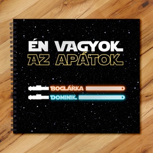 Én vagyok az apád / Én vagyok az apátok C - vicces ajándék emlékkönyv apák napjára - album / ajándék ötlet - 21x19cm, Otthon & Lakás, Papír írószer, Album & Fotóalbum, Fotó, grafika, rajz, illusztráció, Könyvkötés, MESKA