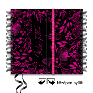 2025 Pink-Fekete SZETT 100%-ban Neked Tervezett Borítóval / határidőnapló vagy produktivitásnapló + DÍSZDOBOZ + AJÁNDÉK, Otthon & Életmód, Papír, írószer, Naptár & Tervező, Fotó, grafika, rajz, illusztráció, Könyvkötés, MESKA