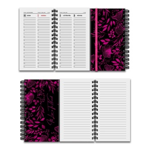 2025 Pink-Fekete SZETT 100%-ban Neked Tervezett Borítóval / határidőnapló vagy produktivitásnapló + DÍSZDOBOZ + AJÁNDÉK - otthon & életmód - papír, írószer - naptár & tervező - Meska.hu