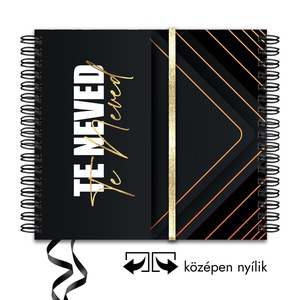 2025 Férfiaknak Fekete abstrakt névre szóló Borítóval / határidőnapló / produktivitásnapló + DÍSZDOBOZ +AJÁNDÉK - 02, Otthon & Életmód, Papír, írószer, Naptár & Tervező, Fotó, grafika, rajz, illusztráció, Könyvkötés, MESKA