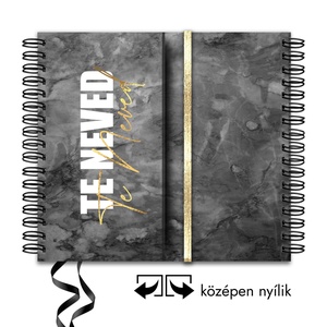 2025 Határidőnapló / Produktivitásnapló Férfiaknak Szürke Névre Szóló Borítóval + DÍSZDOBOZ + AJÁNDÉK, Otthon & Életmód, Papír, írószer, Naptár & Tervező, Fotó, grafika, rajz, illusztráció, Könyvkötés, MESKA