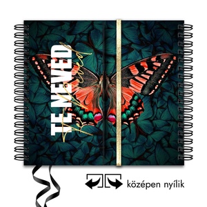 Aranyozott Pillangós 2025 Határidőnapló / Produktivitásnapló Névre Szóló Borítóval + DÍSZDOBOZ + AJÁNDÉK -03, Otthon & Életmód, Papír, írószer, Naptár & Tervező, Fotó, grafika, rajz, illusztráció, Könyvkötés, MESKA