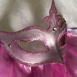 Titokzatos hercegnő fátylas maszk, álarc - ruha & divat - jelmez & álarc - álarc - Meska.hu