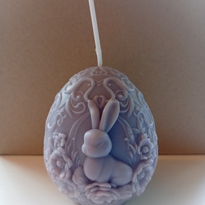 Nyuszis tojásgyertya, Otthon & Életmód, Gyertya, illat, aroma, Gyertya, Gyertya-, mécseskészítés, MESKA