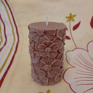 Mintás oszlop gyertya - otthon & életmód - gyertya, illat, aroma - gyertya - Meska.hu
