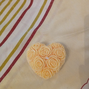 Rózsaszív gyertya  - otthon & életmód - gyertya, illat, aroma - gyertya - Meska.hu