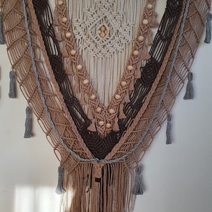 BOHO makramé falidísz - Meska.hu