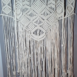 Inka makramé fali dekoráció XXL 80 x 120 cm - otthon & életmód - dekoráció - fali és függő dekoráció - falra akasztható dekor - Meska.hu