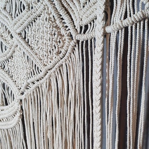 Inka makramé fali dekoráció XXL 80 x 120 cm - otthon & életmód - dekoráció - fali és függő dekoráció - falra akasztható dekor - Meska.hu