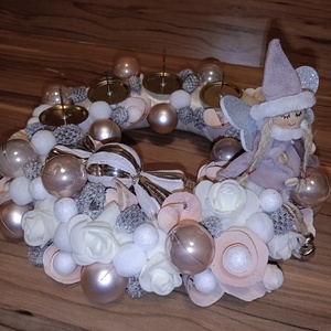 Angyal adventi koszorú  - karácsony - adventi díszek - adventi koszorú - Meska.hu Angyal adventi koszorú  - karácsony - adventi díszek - adventi koszorú - Meska.hu