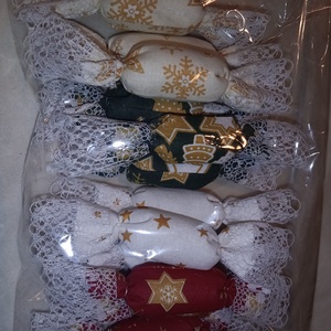 Textil szaloncukor csomag  - karácsony - karácsonyi lakásdekoráció - karácsonyfadíszek - Meska.hu