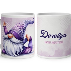 Névvel kérhető - Cuki Jóga manó mintás bögre, Otthon & Életmód, Konyhafelszerelés, tálalás, Tálalás, Bögre & Csésze, , MESKA