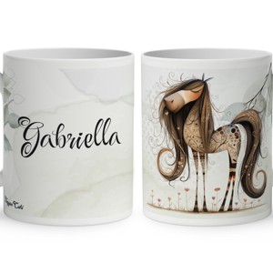 Névvel kérhető - Kedves furi lovas mintás bögre, Otthon & Életmód, Konyhafelszerelés, tálalás, Tálalás, Bögre & Csésze, , MESKA