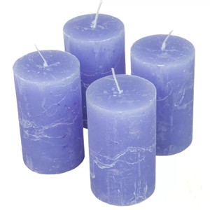Rusztikus gyertya 60 x 100 mm - milka lila szett, Kellékek & szerszámok, Dekorációs kellékek, Egyéb kellékek, , MESKA