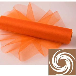 23,5 cm-es snow organza tekercs - narancs - Meska.hu