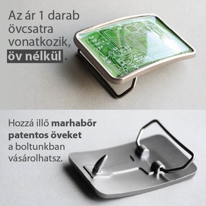 Fekete lyuk övcsat - ruha & divat - öv & övcsat - övcsat - Meska.hu