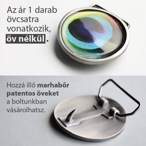 Bakelitlemez (LP) övcsat (piros) - ruha & divat - öv & övcsat - övcsat - Meska.hu