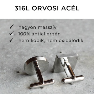 Kanadai zászló nemesacél mandzsettagombok - ékszer - mandzsettagomb és nyakkendőtű - Meska.hu