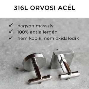 Magyar zászló nemesacél mandzsettagombok - ékszer - mandzsettagomb és nyakkendőtű - Meska.hu