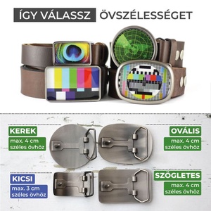 Patentos öv 100% marhabőrből, TÖBB SZÍN, 3 cm, 4 cm - ruha & divat - öv & övcsat - öv - Meska.hu
