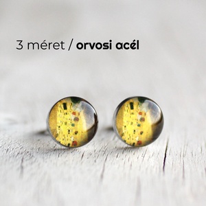 Csók orvosi acél beszúrós fülbevaló , Ékszer, Fülbevaló, Pötty fülbevaló, Ékszerkészítés, Mindenmás, MESKA