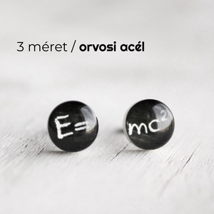 3,14 nemesacél bedugós fülbevaló, PI - Meska.hu