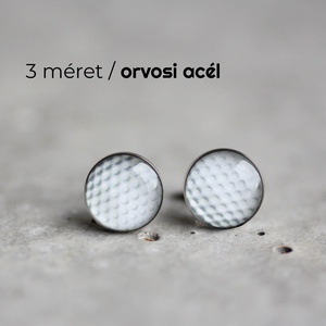 Golflabda nemesacél fülbevaló (bedugós), Ékszer, Fülbevaló, Pötty fülbevaló, Ékszerkészítés, Mindenmás, MESKA