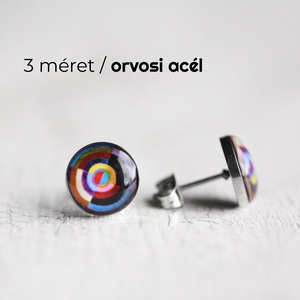 Delaunay nemesacél pötty fülbevaló, Ékszer, Fülbevaló, Pötty fülbevaló, Ékszerkészítés, MESKA