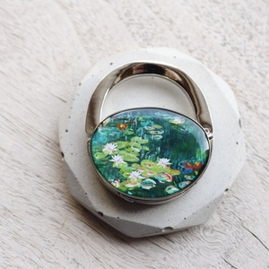 Monet Vizililiomok táskaakasztó, táskadísz - táska & tok - kulcstartó & táskadísz - táskaakasztó - Meska.hu