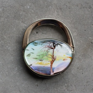 Magányos cédrus táskaakasztó, táskadísz - táska & tok - kulcstartó & táskadísz - táskaakasztó - Meska.hu