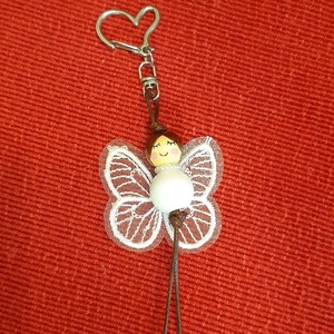 Anyababa#26 lepke - táska & tok - kulcstartó & táskadísz - kulcstartó - Meska.hu