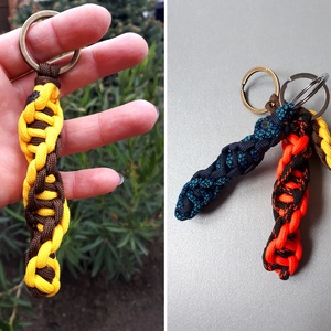 DNS paracord kulcstartó/táskadísz - táska & tok - kulcstartó & táskadísz - kulcstartó - Meska.hu