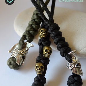 SPÁRTA pakk (3 db) paracord késdísz Rejtvenyajandek részére - táska & tok - kulcstartó & táskadísz - kulcstartó - Meska.hu