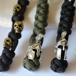 SPÁRTA pakk (3 db) paracord késdísz Rejtvenyajandek részére - táska & tok - kulcstartó & táskadísz - kulcstartó - Meska.hu