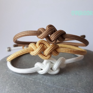 ÖRÖK CSOMÓ - KÁVÉ (3 db) paracord karkötő, Ékszer, Karkötő, Fonott karkötő, Ékszerkészítés, Csomózás, MESKA