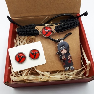 ITACHI (Naruto/anime) 3 db-os szett ajándék hűtőmágnessel - ékszer - ékszerszett - Meska.hu