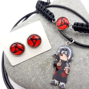 ITACHI (Naruto/anime) 3 db-os szett ajándék hűtőmágnessel, Ékszer, Ékszerszett, Ékszerkészítés, Csomózás, MESKA