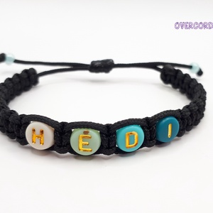 HÉDI  (neves karkötő), Ékszer, Karkötő, Gyöngyös karkötő, Ékszerkészítés, Csomózás, MESKA