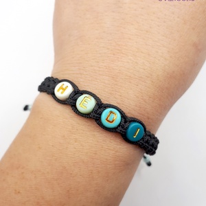 HÉDI  (neves karkötő) - ékszer - karkötő - gyöngyös karkötő - Meska.hu