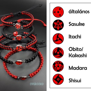 SHARINGAN (Naruto/anime) karkötő (1 db) - ékszer - karkötő - charm karkötő - Meska.hu