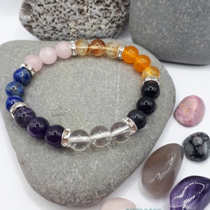 CSAKRA 1. ásvány karkötő - ékszer - karkötő - gyöngyös karkötő - Meska.hu