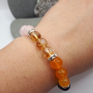 CSAKRA 1. ásvány karkötő - ékszer - karkötő - gyöngyös karkötő - Meska.hu