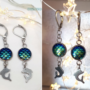 SELLŐ nemesacél fülbevaló - ékszer - fülbevaló - lógó fülbevaló - Meska.hu