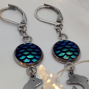 SELLŐ nemesacél fülbevaló - ékszer - fülbevaló - lógó fülbevaló - Meska.hu