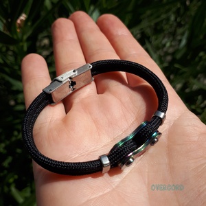 LÁNC (szivárvány) paracord karkötő - ékszer - karkötő - karperec - Meska.hu